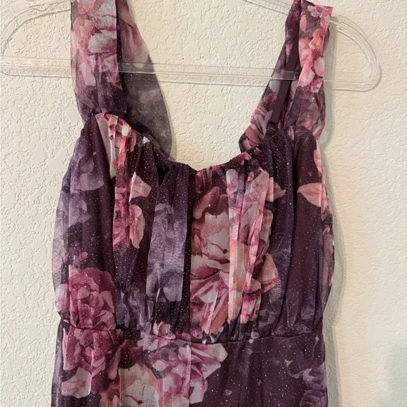 Floral Maxi Dress -Shimmers - Picture 2 of 6